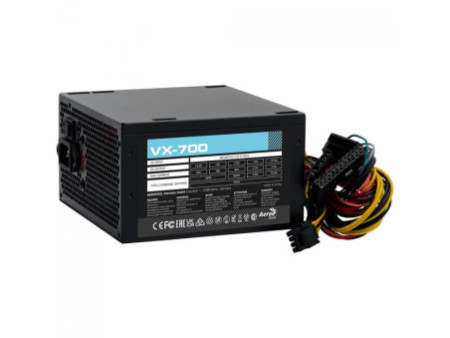 Fonte Gamer Aerocool VX-700, 700W, PFC Ativo, Preto