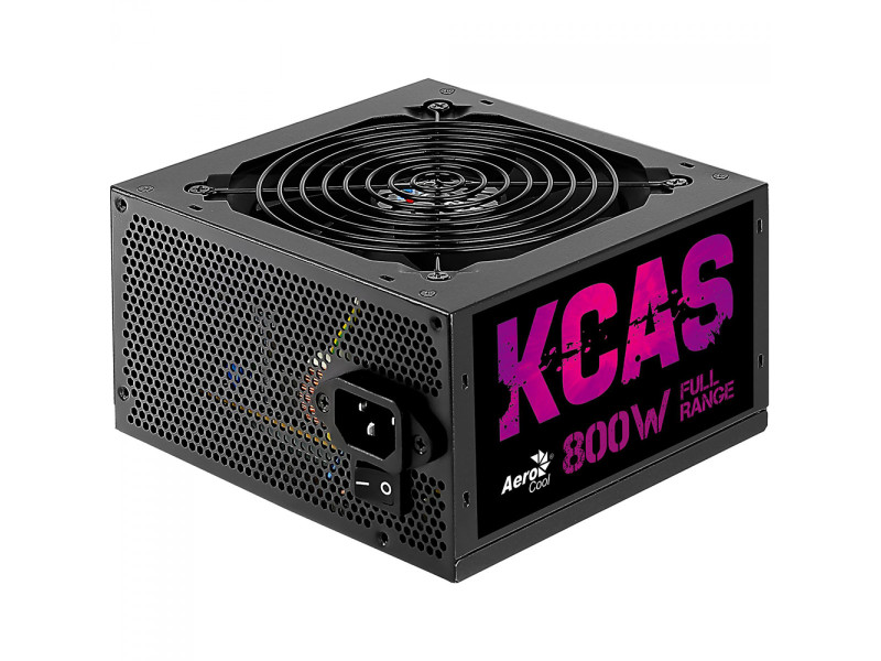 Fonte Aerocool KCAS 800W, 80 Plus Bronze, PFC Ativo