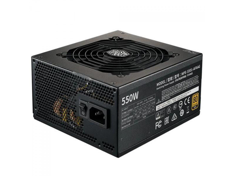 Fonte Cooler Master MWE V2 550W, 80 Plus Gold, PFC Ativo, Full Modular, MPE-5501-AFAAG-WO