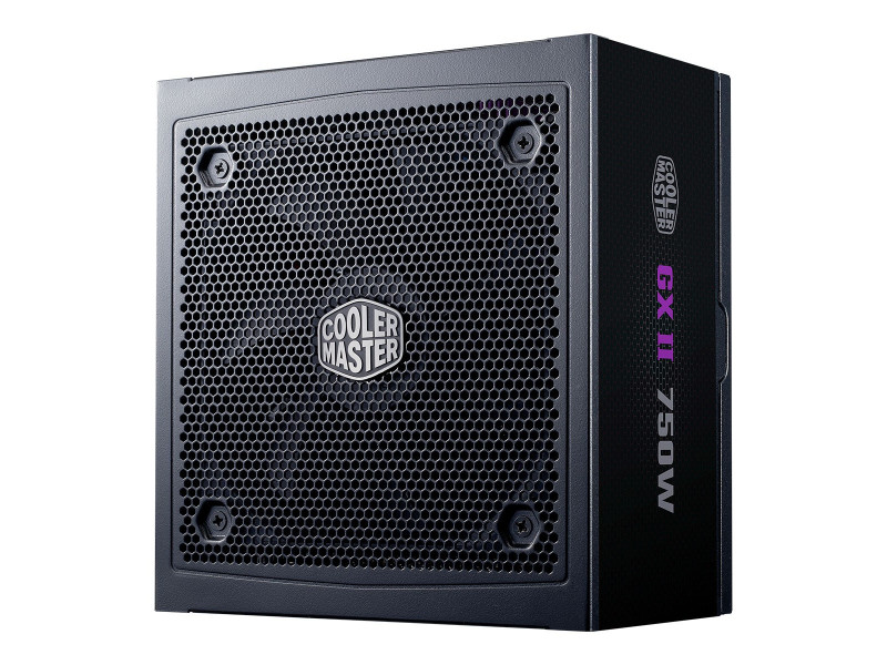 Fonte Cooler Master GX II 750W, 80 Plus Gold, PCI-E 5.0, PFC Ativo, Full Modular, Black, MPX-7503-AFAG-2BWO