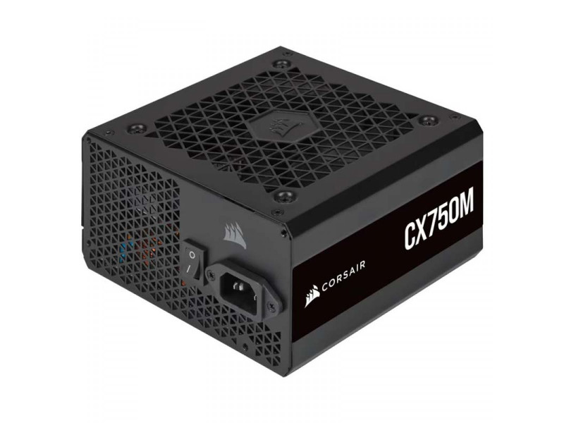 Fonte Corsair CX750M, 750W, 80 Plus Bronze, PFC Ativo, Semi Modular, Black, CP-9020222-NA Fonte Corsair CX750M, 750W, 80 Plus Bronze, PFC Ativo, Semi Modular, Black, CP-9020222-NA