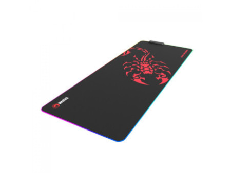 Mousepad Gamer Marvo, RGB, Hub USB, Control, Grande, 800x300mm, MG011