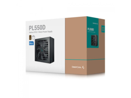 Fonte DeepCool PL550D, 550W, 80 Plus Bronze, Cybenetics Silver, ATX 3.1, PFC Ativo, Black, R-PL550D-FC0B-WO-V2