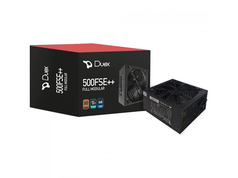 Fonte Duex 500FSE++, 500W, 80 Plus Bronze, PFC Ativo, Full Modular, DX500FSE++