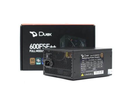 Fonte Duex 600FSE++, 600W, 80 Plus Bronze, PFC Ativo, Full Modular, DX600FSE++