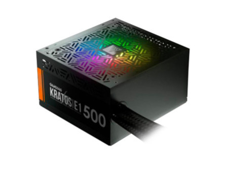 Fonte Gamdias, Kratos E1, 500W, 80% de Eficiência, RGB, GD-Z500ZZZ