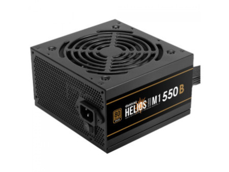 Fonte Gamdias Helios M1-550B, 550W, 80 Plus Bronze, PFC Ativo, Cabos Flat, Preto