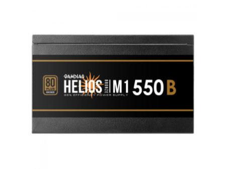 Fonte Gamdias Helios M1-550B, 550W, 80 Plus Bronze, PFC Ativo, Cabos Flat, Preto