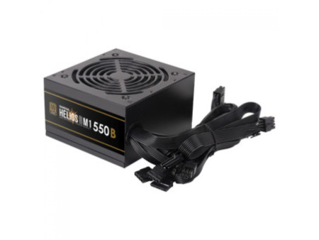 Fonte Gamdias Helios M1-550B, 550W, 80 Plus Bronze, PFC Ativo, Cabos Flat, Preto