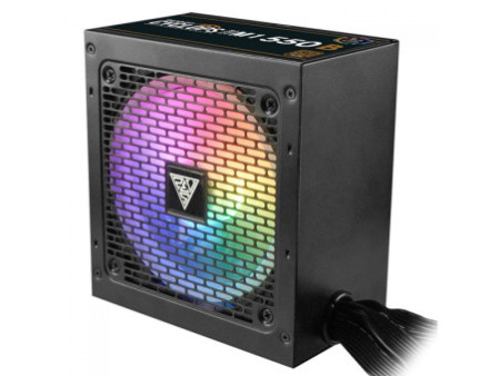 Fonte Gamdias Cyclops M1-550B, 550W, RGB, 80 Plus Bronze, Cybenetics, Teclab, PFC Ativo, Cabos Flat