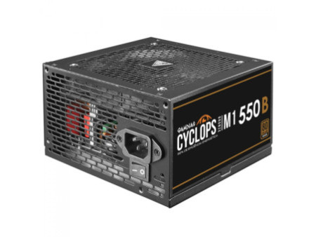 Fonte Gamdias Cyclops M1-550B, 550W, 80 Plus Bronze, Cybenetics, Teclab, PFC Ativo, Cabos Flat