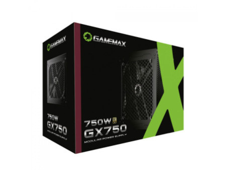 Fonte Gamemax GX750, 750W, Full Modular, 80 Plus Gold, PFC Ativo, Black, GX750MBKV1S7710BR
