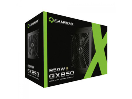 Fonte Gamemax GX850, 850W, Full Modular, 80 Plus Gold, PFC Ativo, Black, GX850MBKV1S7710BR