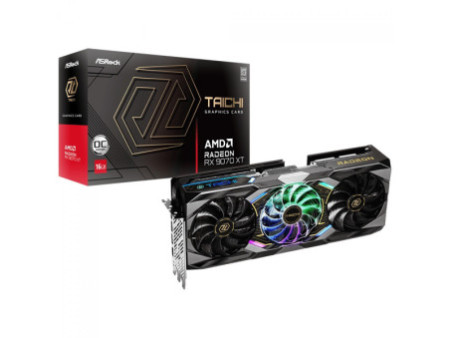 Placa de Vídeo ASRock AMD Radeon RX 9070 XT Taichi OC, 16GB, GDDR6, FSR, Ray Tracing, 90-GA5HZZ-00UANF