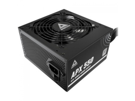 Fonte Montech APX550, 550W, 80 Plus White, PFC Ativo, Preto