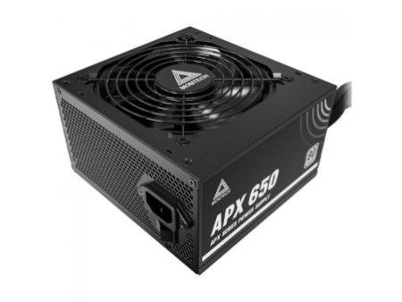Fonte Montech APX650, 650W, 80 Plus White, PFC Ativo, Preto