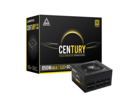 Fonte Montech Century Gold 850W, 80 Plus Gold, PFC Ativo