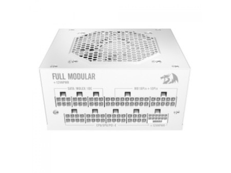 Fonte Redragon SFX 850W, 80 Plus Gold, PFC Ativo, PCIe 5.1, ATX 3.1, Full Modular, White, GC-PS016W