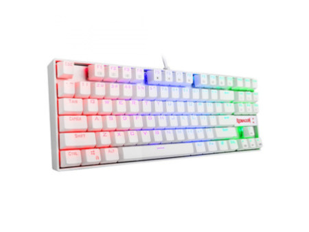 Teclado Mecânico Gamer Redragon Kumara Lunar K552, RGB, Switch Red, ABNT2, White, K552W-RGB (PT-RED)