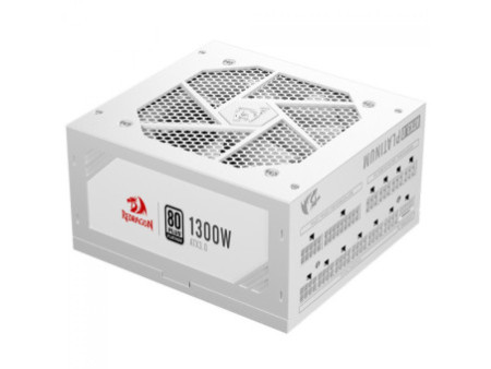 Fonte Redragon RGPS 1300W, 80 Plus Platinum, PFC Ativo, PCIe 5.1, Full Modular, Branco, GC-PS018W