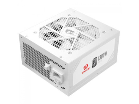 Fonte Redragon RGPS 1300W, 80 Plus Platinum, PFC Ativo, PCIe 5.1, Full Modular, Branco, GC-PS018W