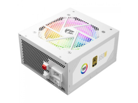 Fonte Redragon RGPS 850W, RGB, 80 Plus Gold, PFC Ativo, PCIe 5.1, Full Modular, Branco, GC-PS007W-1 V2