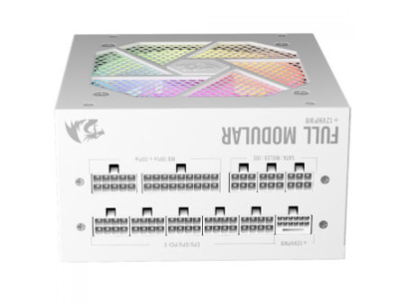 Fonte Redragon RGPS 850W, RGB, 80 Plus Gold, PFC Ativo, PCIe 5.1, Full Modular, Branco, GC-PS007W-1 V2