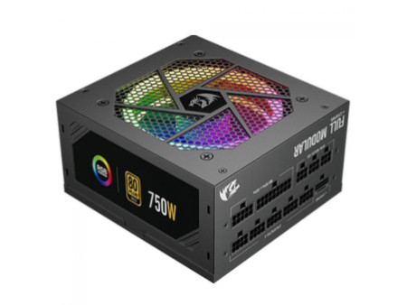Fonte Redragon RGPS, 750W, RGB, 80 Plus Gold, PFC Ativo, Full Modular, GC-PS006-1