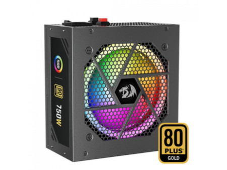 Fonte Redragon RGPS, 750W, RGB, 80 Plus Gold, PFC Ativo, Full Modular, GC-PS006-1