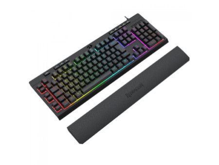 Teclado Gamer Redragon Shiva V2, RGB, USB, Membrana, ABNT2, Full Size, Preto, K512RGB V2