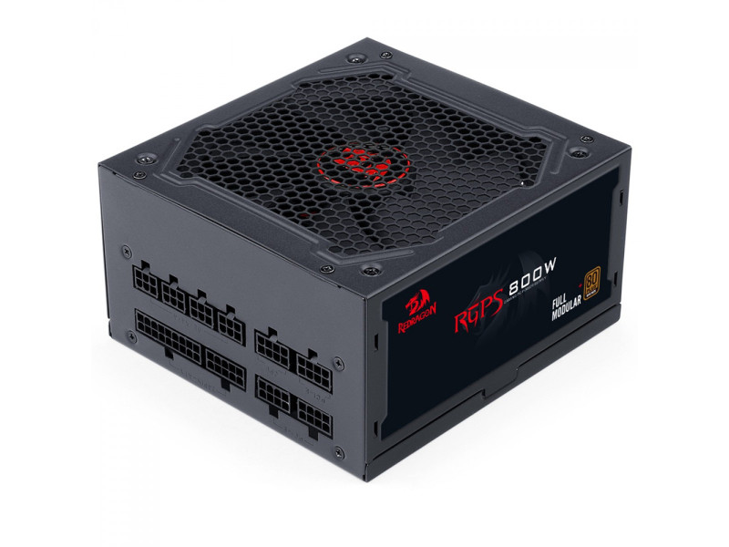 Fonte Redragon RGPS 800W, 80 Plus Bronze, PFC Ativo, PCIe 5.1, Full Modular, GC-PS011 V2
