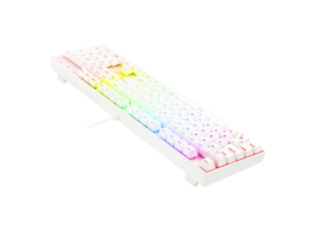 Teclado Mecânico Gamer Redragon Mitra Lunar K551W, RGB, Switch Brown, ABNT2, White, K551W-RGB (PT-BROWN)