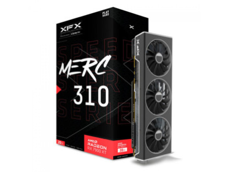 Placa De Vídeo XFX AMD Radeon RX 7900 XT Speedster MERC 310, 20GB, GDDR6, FSR, Ray Tracing, RX79TMERCU9