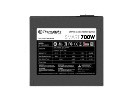 Fonte Thermaltake Smart Series 700W PS-SPD-0700 PFC Ativo Cabos Flat