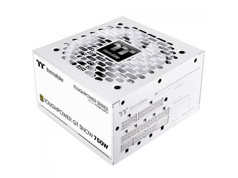 Fonte Thermaltake Toughpower GT Snow, 750W, 80 Plus Gold, PFC Ativo, ATX 3.1, Full Modular, Branco, PS-TPT-0750FNFAGB-W