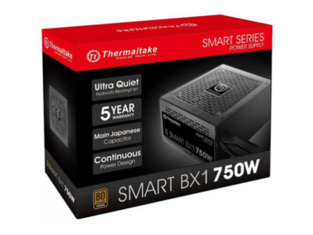 Fonte Thermaltake Smart BX1 750W, 80 Plus Bronze, PFC Ativo, PS-SPD-0750NNFABB-1