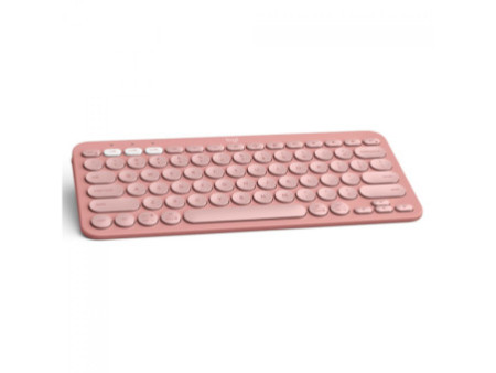 Teclado Logitech Pebble Keys 2 K380s, Sem Fio, US, Easy-Switch, Rosa, 920-011791