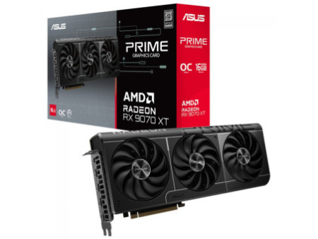 Placa de Vídeo Asus Prime AMD Radeon RX 9070 XT OC Edition, 16GB, GDDR6, FSR, Ray Tracing, PRIME-RX9070XT-O16G