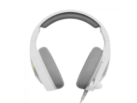 Headset Gamer Marvo, RGB, USB, Drivers de 50mm, White, H8618 WH