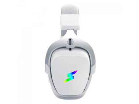 Headset Gamer SuperFrame Wind, RGB, Wireless, Drivers de 50mm, White, SF-HS-WD7WRU