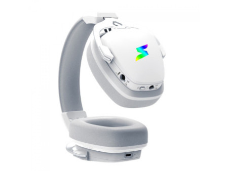 Headset Gamer SuperFrame Wind, RGB, Wireless, Drivers de 50mm, White, SF-HS-WD7WRU