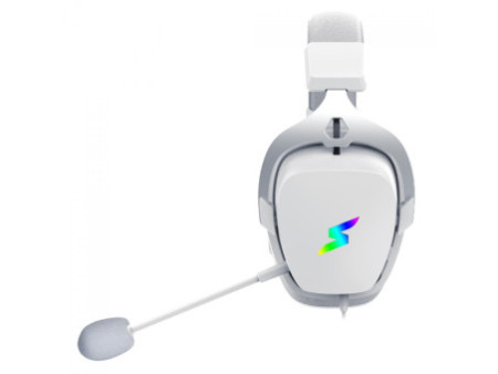 Headset Gamer SuperFrame Wind, RGB, Wireless, Drivers de 50mm, White, SF-HS-WD7WRU