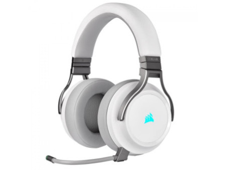 Headset Gamer Corsair Virtuoso RGB Wireless, Sem fio/USB/3.5mm, Múltiplas Plataformas, White, CA-9011186-NA