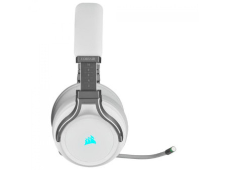 Headset Gamer Corsair Virtuoso RGB Wireless, Sem fio/USB/3.5mm, Múltiplas Plataformas, White, CA-9011186-NA