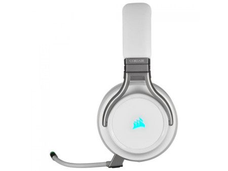 Headset Gamer Corsair Virtuoso RGB Wireless, Sem fio/USB/3.5mm, Múltiplas Plataformas, White, CA-9011186-NA