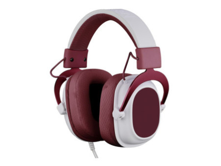 Headset Gamer Redragon Zeus X, USB, Surround 7.1, RGB, White/Red, H510RGB-RED