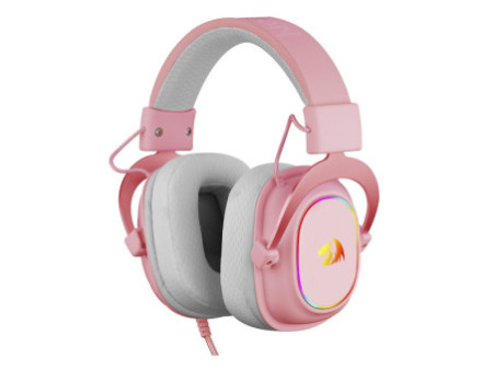 Headset Gamer Redragon Zeus X, USB, Surround 7.1, RGB, Pink, H510RGB-PINK
