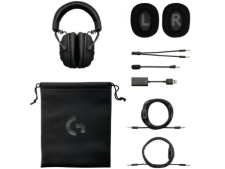 Headset Gamer Logitech PRO X, 7.1 Surround, Black, 981-000817