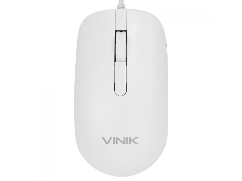 Mouse Vinik Dynamic Slim, 1600 DPI, 3 Botões, Branco, DM126B