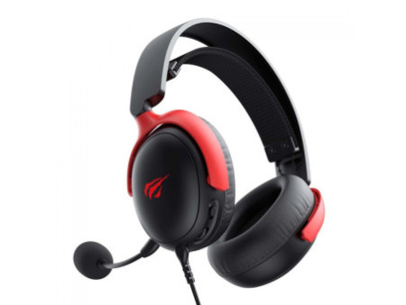 Headset Gamer Havit Gamenote H2015F, 3.5mm, Drivers de 53mm, Preto/Vermelho